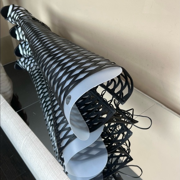 Lust For Life FIXX Black Cut Out Thigh Boots - Picture 10 of 15